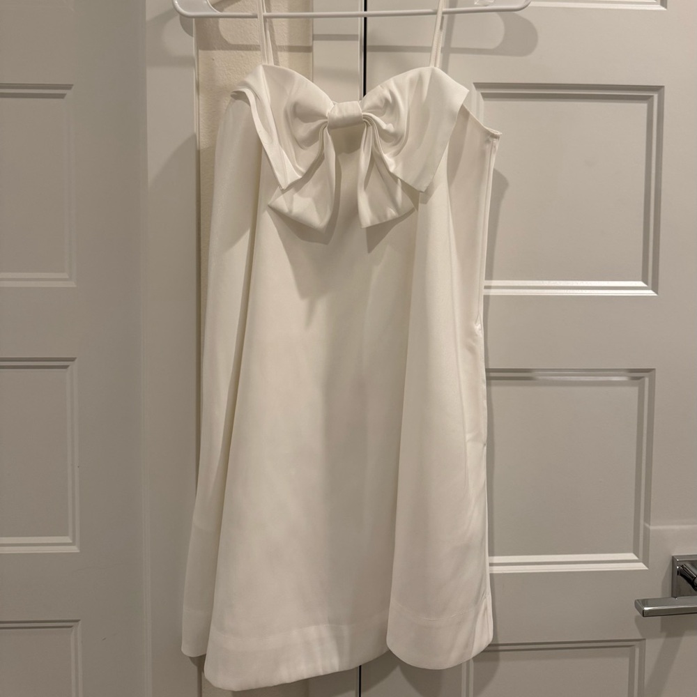 A New Day White Mini Dress with Bow